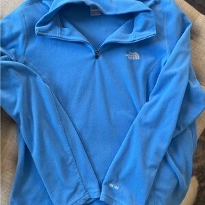The North Face Sky Blue Fleece Jacket Slim Fit Women’s Xl